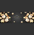 merry christmas and happy new year horizontal vector image
