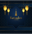 ramadan kareem banner or greeting card vector image vector image