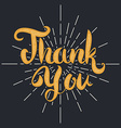 thank you lettering vector image