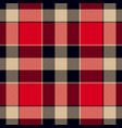plaid in vintage colors tartan seamless pattern vector image vector image