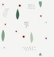 christmas flower winter season collage pattern vector image vector image