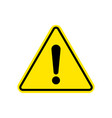 warning sign attention caution exclamation vector image