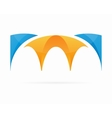 bridge logo symbol concept vector image vector image