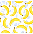 pattern with bananas vector image