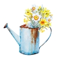 watercolor spring flowers vector image