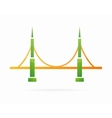 bridge logo symbol concept vector image vector image