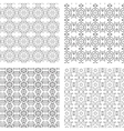 circular ornaments pattern set vector image vector image
