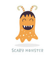 cute halloween monster character vector image vector image