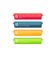 infographic labels color banners template info vector image vector image