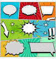 comic book page background vector image