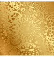 gold background with oriental decoration vector image vector image
