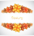 paper floral frame vector image vector image