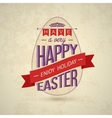 big label easter vector image vector image