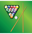 billiard balls vector image