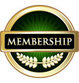 membership icon vector image vector image