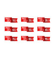 sale tags special offer discount tag 10 20 vector image vector image