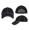 black baseball cap vector image vector image