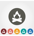 bonfire icon vector image