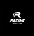 racing logo vector image