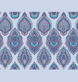 seamless pattern with henna mehndi floral vector image vector image