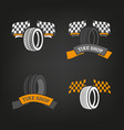 tire shop logo vector image