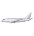 airplane side view cartoon passenger jet icon vector image