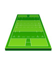 3d rugby playground model for betting vector image vector image
