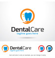 dental logo template vector image