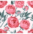 peony flower seamless vector image