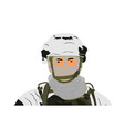 snow winter camouflage uniform army soldier vector image vector image