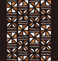 african print fabric seamless tribal pattern vector image vector image