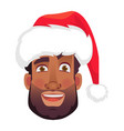 face african man in hat vector image vector image