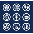 sport icons vector image vector image