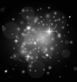 white sparkles christmas isolated stardust vector image