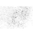 black grainy texture isolated on white vector image