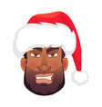 face african man in hat vector image vector image