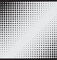 halftone dots on white background vector image vector image