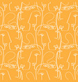 modern abstract faces seamless pattern texture vector image vector image