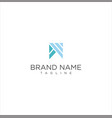 abstract letter m logodental medical logo vector image