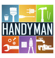 handyman symbol for home renovation vector image