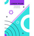 memphis design graphic backdrop for post social vector image vector image