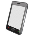 touch screen phone vector image vector image