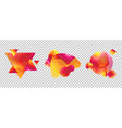 abstract liquid shape isolated transparent vector image vector image