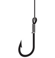 fishing hook vector image