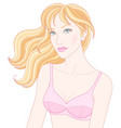 Sexy bbw curvy woman in underwear lingerie Vector Image