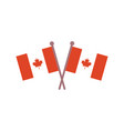 canadian flags official canada flag with original vector image vector image