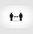 social distancing to prevent pandemic vector image vector image