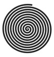 spiral motion illusion black round helix shape vector image vector image