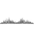 audio playback rating bar skyscrapers panorama vector image