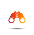 binoculars icon find software sign symbol vector image